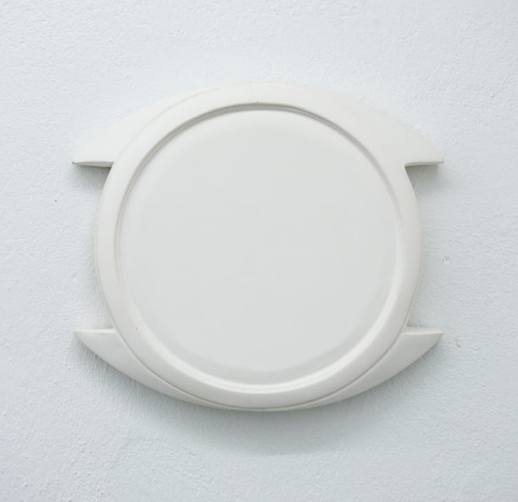 Sculpture, danish contemporary art, plaster, watch, daniel svarre