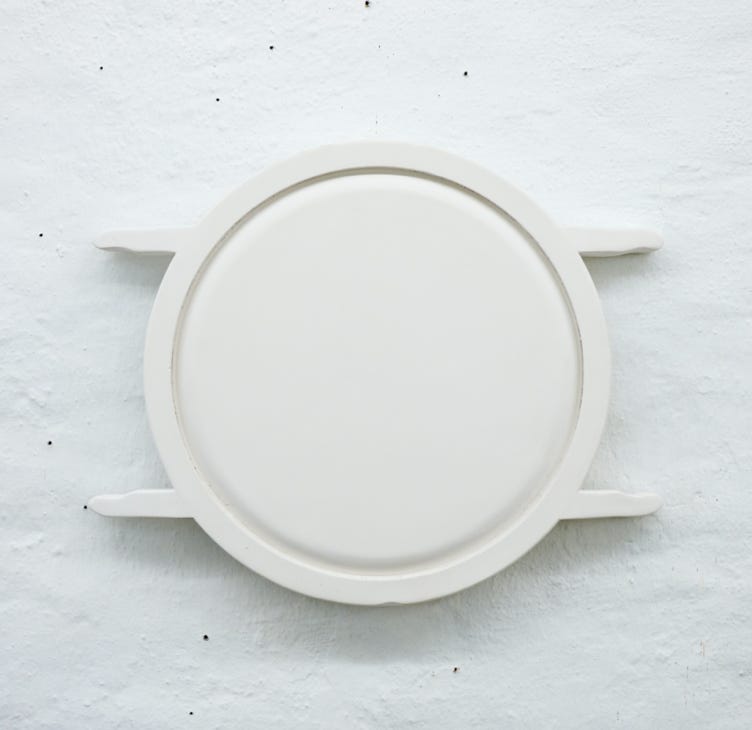 Sculpture, danish contemporary art, plaster, watch, daniel svarre